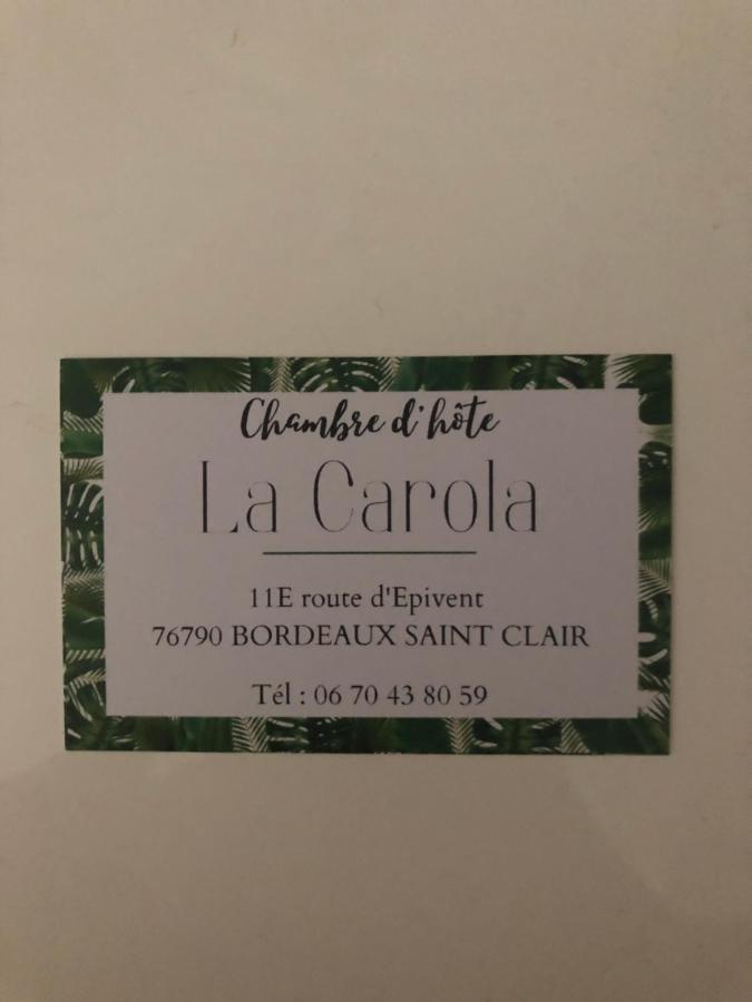La Carola Panzió Bordeaux-Saint-Clair Kültér fotó